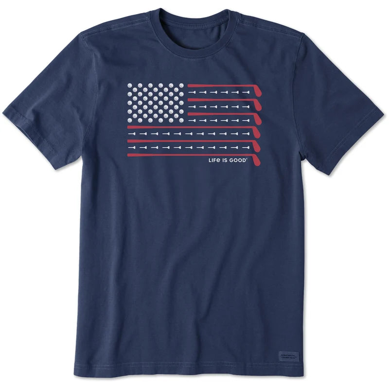 Men's Golf Flag Short Sleeve Tee